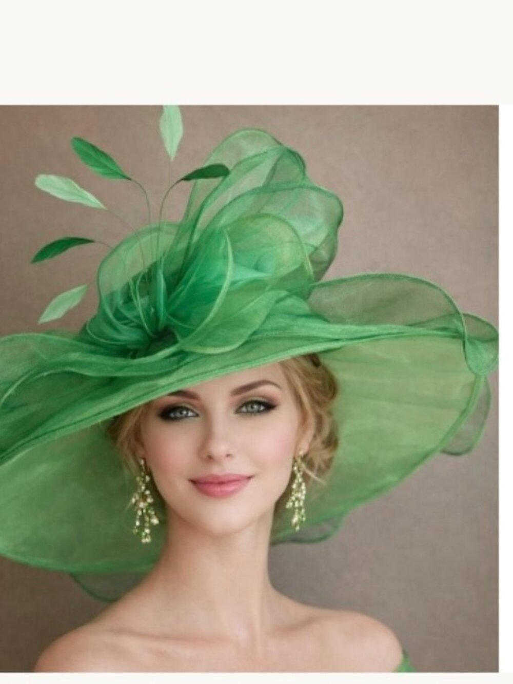 Kentucky Derby green ladies hat - adorable and new with tags